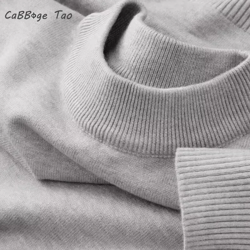 Maglione da uomo a collo alto - Pullover autunnale di tendenza per uomini alla moda