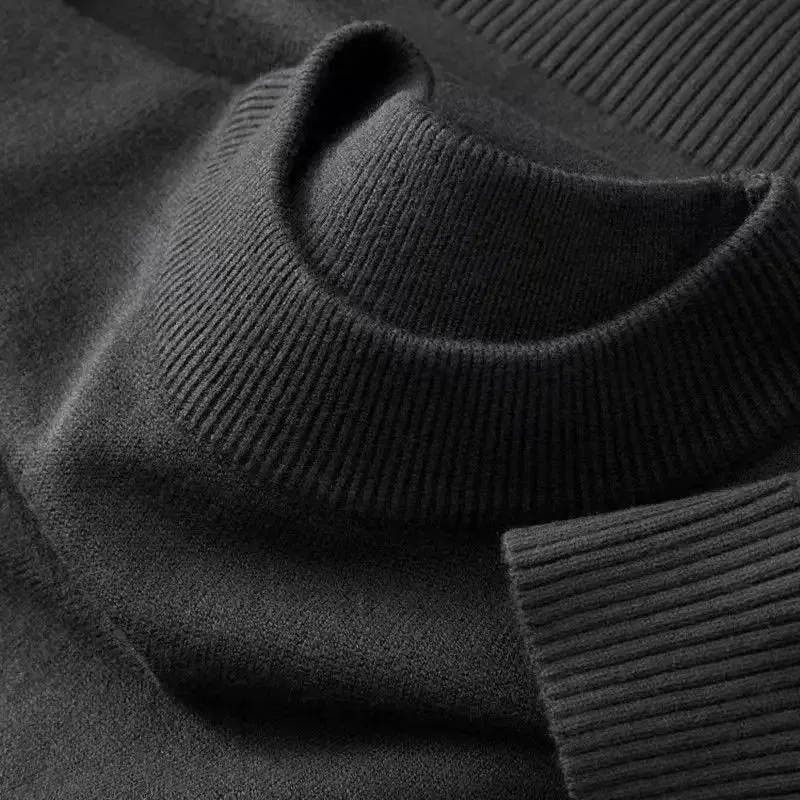 Maglione da uomo a collo alto - Pullover autunnale di tendenza per uomini alla moda