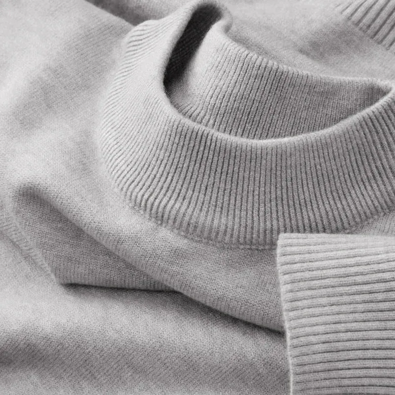 Maglione da uomo a collo alto - Pullover autunnale di tendenza per uomini alla moda
