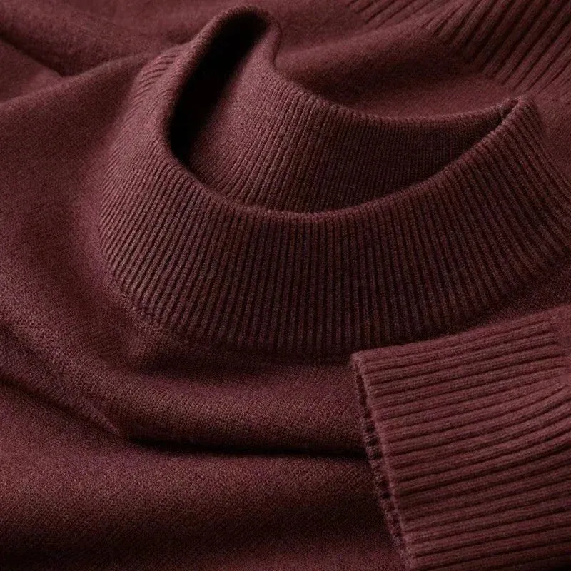 Maglione da uomo a collo alto - Pullover autunnale di tendenza per uomini alla moda
