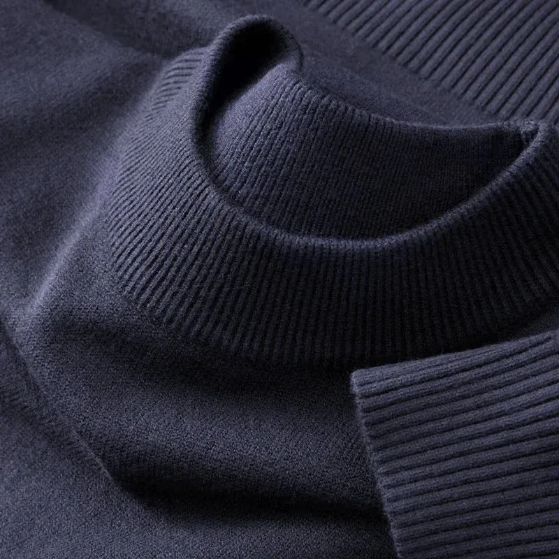 Maglione da uomo a collo alto - Pullover autunnale di tendenza per uomini alla moda