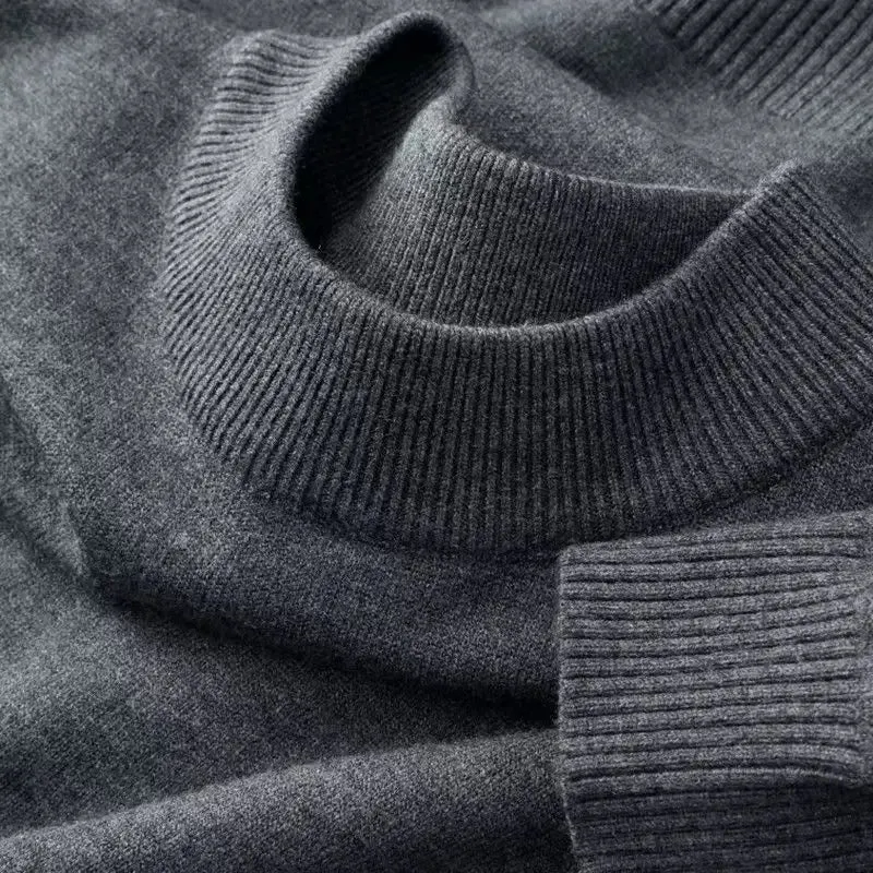 Maglione da uomo a collo alto - Pullover autunnale di tendenza per uomini alla moda