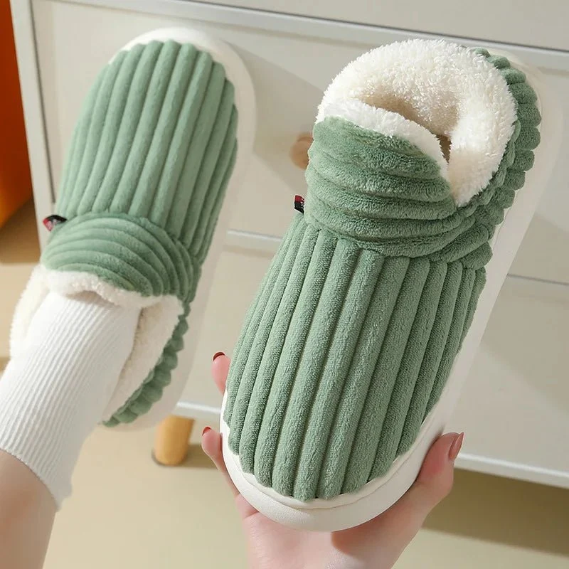 Litfun Nuove pantofole invernali pelose da donna - Comode ciabatte in peluche con suola morbida per il massimo comfort in casa
