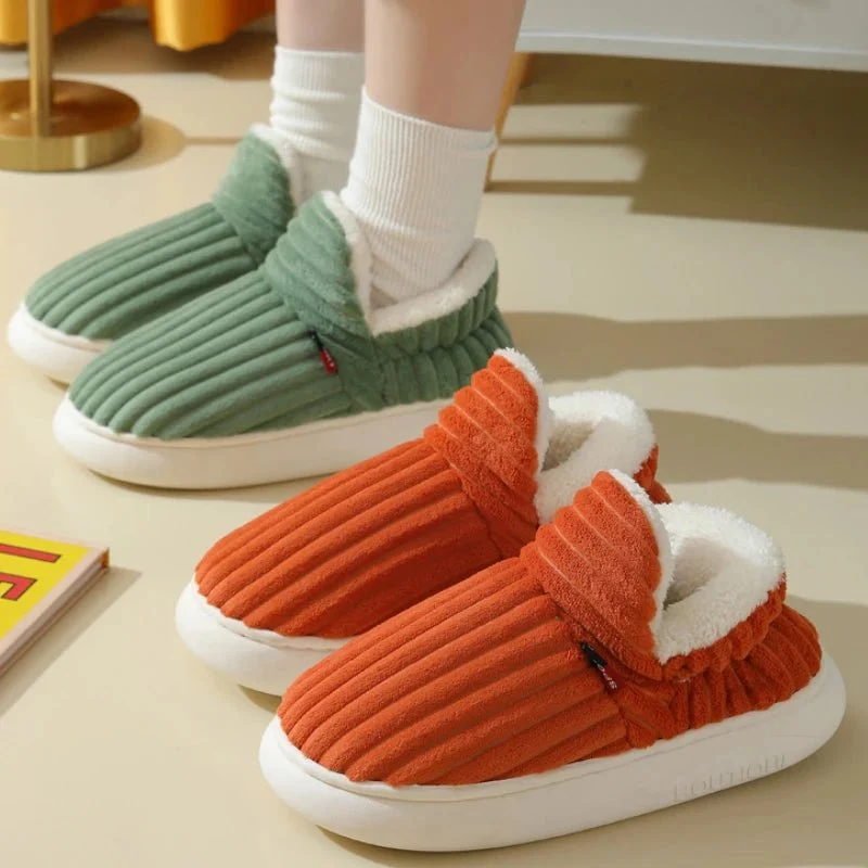 Litfun Nuove pantofole invernali pelose da donna - Comode ciabatte in peluche con suola morbida per il massimo comfort in casa