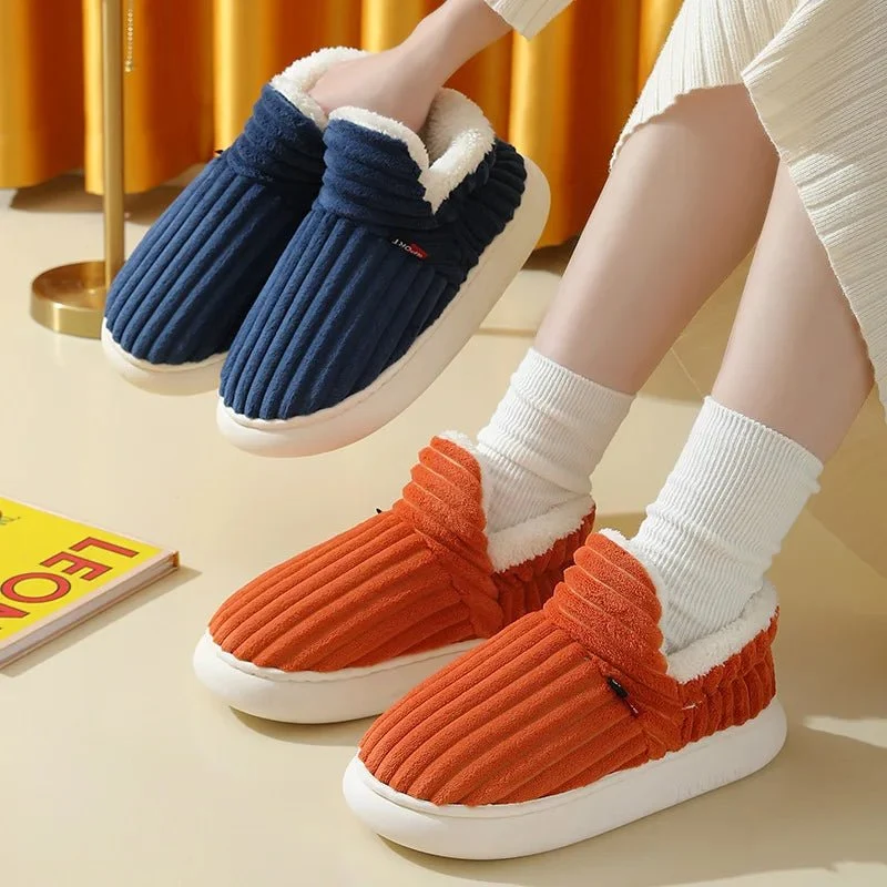 Litfun Nuove pantofole invernali pelose da donna - Comode ciabatte in peluche con suola morbida per il massimo comfort in casa