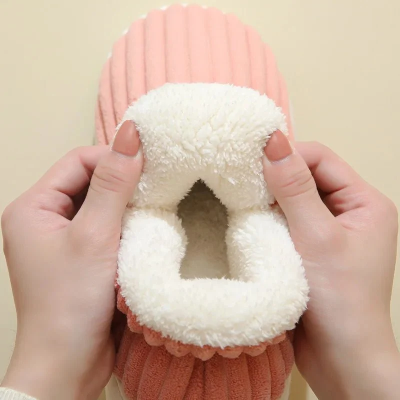 Litfun Nuove pantofole invernali pelose da donna - Comode ciabatte in peluche con suola morbida per il massimo comfort in casa