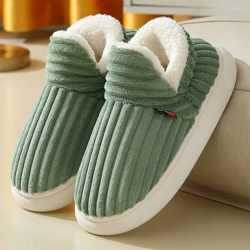 Litfun Nuove pantofole invernali pelose da donna - Comode ciabatte in peluche con suola morbida per il massimo comfort in casa