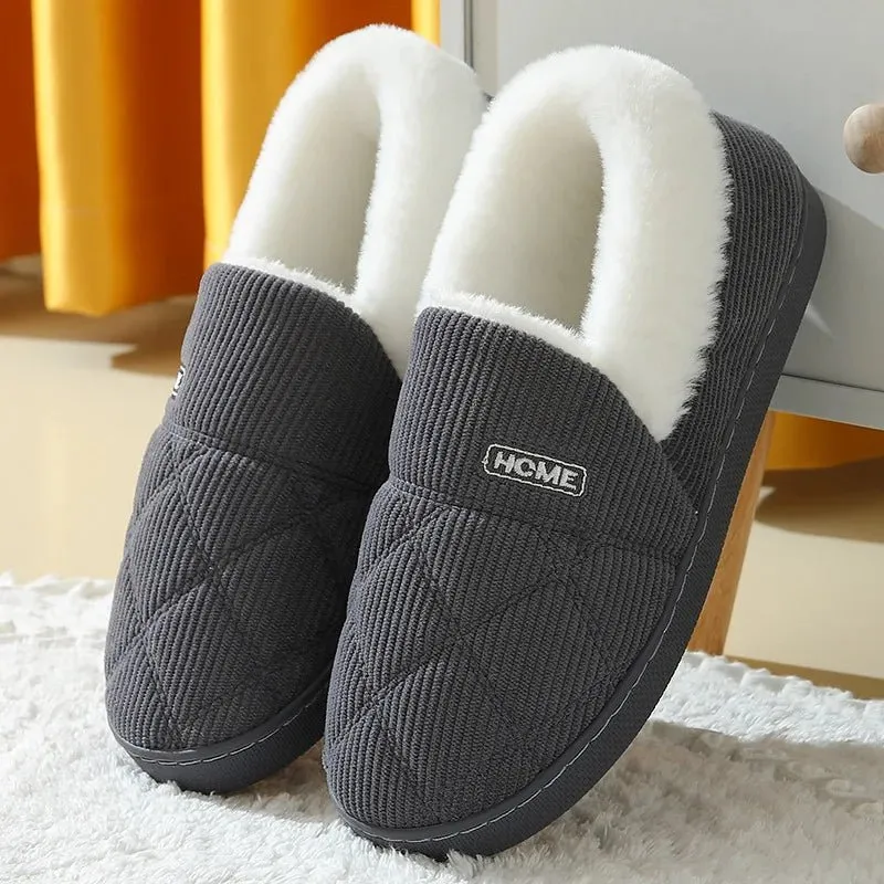 Litfun Nuove pantofole invernali pelose da donna - Comode ciabatte in peluche con suola morbida per il massimo comfort in casa