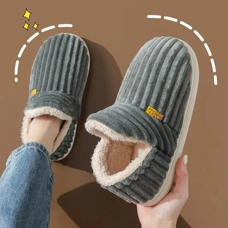 Litfun Nuove pantofole invernali pelose da donna - Comode ciabatte in peluche con suola morbida per il massimo comfort in casa