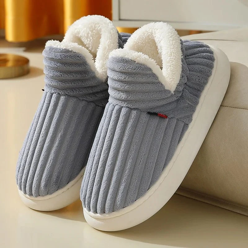 Litfun Nuove pantofole invernali pelose da donna - Comode ciabatte in peluche con suola morbida per il massimo comfort in casa