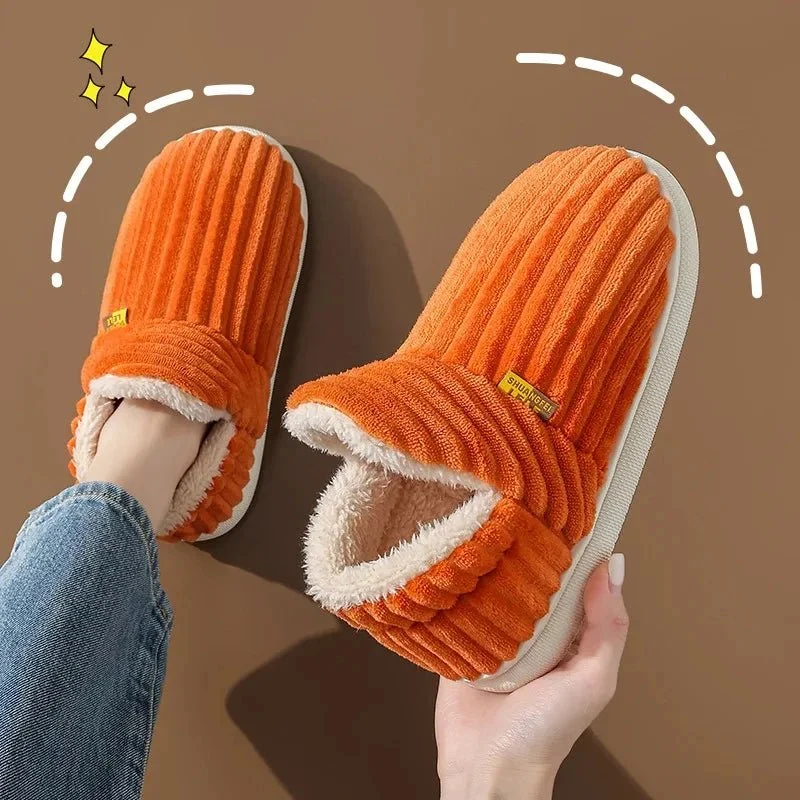 Litfun Nuove pantofole invernali pelose da donna - Comode ciabatte in peluche con suola morbida per il massimo comfort in casa