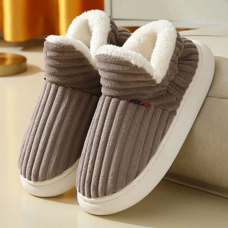 Litfun Nuove pantofole invernali pelose da donna - Comode ciabatte in peluche con suola morbida per il massimo comfort in casa
