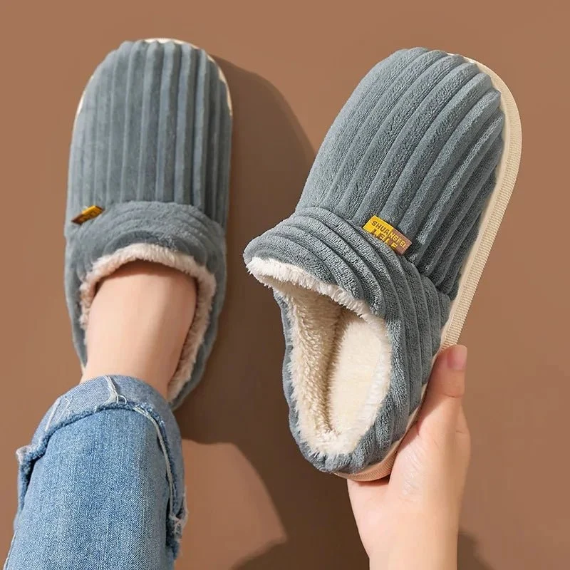 Litfun Nuove pantofole invernali pelose da donna - Comode ciabatte in peluche con suola morbida per il massimo comfort in casa