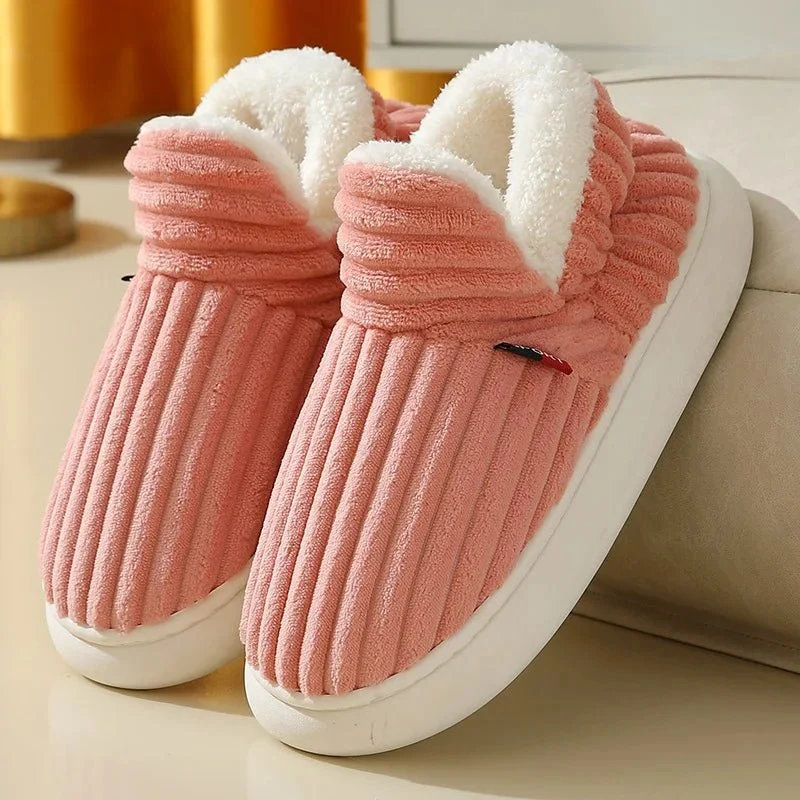 Litfun Nuove pantofole invernali pelose da donna - Comode ciabatte in peluche con suola morbida per il massimo comfort in casa