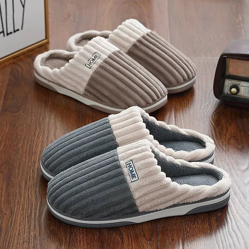 Pantofole calde e morbide per uomo e donna - Scarpe da interno antiscivolo in peluche per il massimo comfort