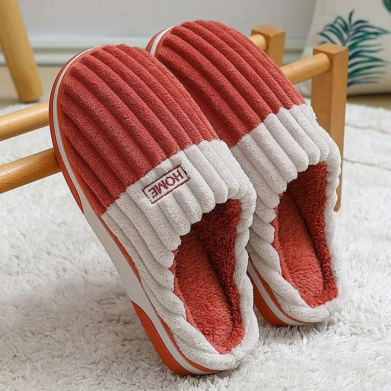 Pantofole calde e morbide per uomo e donna - Scarpe da interno antiscivolo in peluche per il massimo comfort
