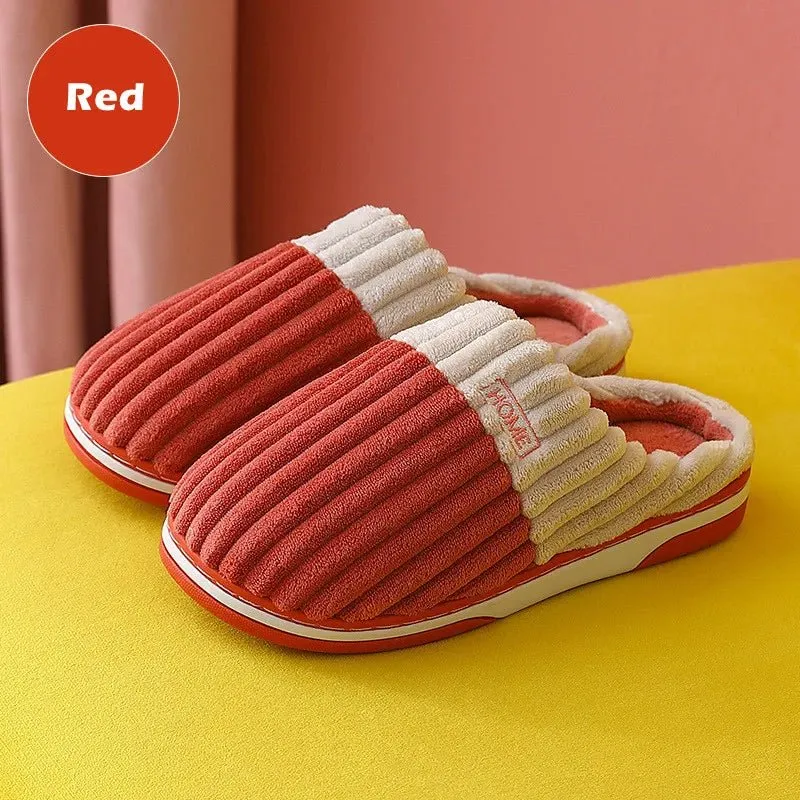 Pantofole calde e morbide per uomo e donna - Scarpe da interno antiscivolo in peluche per il massimo comfort