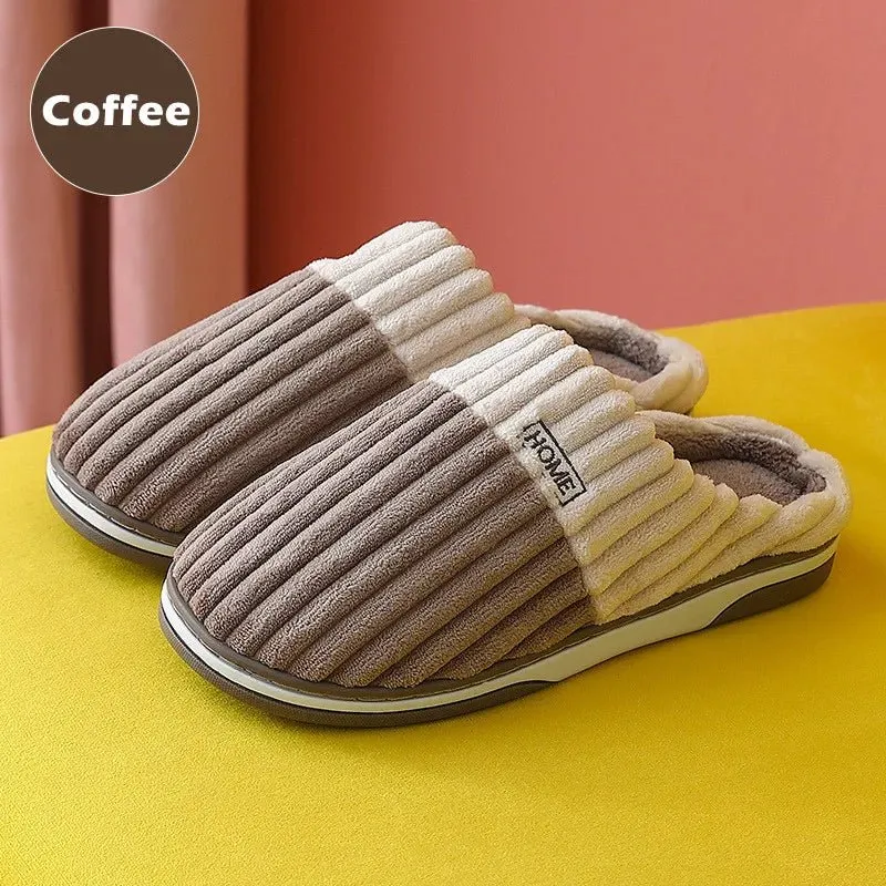 Pantofole calde e morbide per uomo e donna - Scarpe da interno antiscivolo in peluche per il massimo comfort