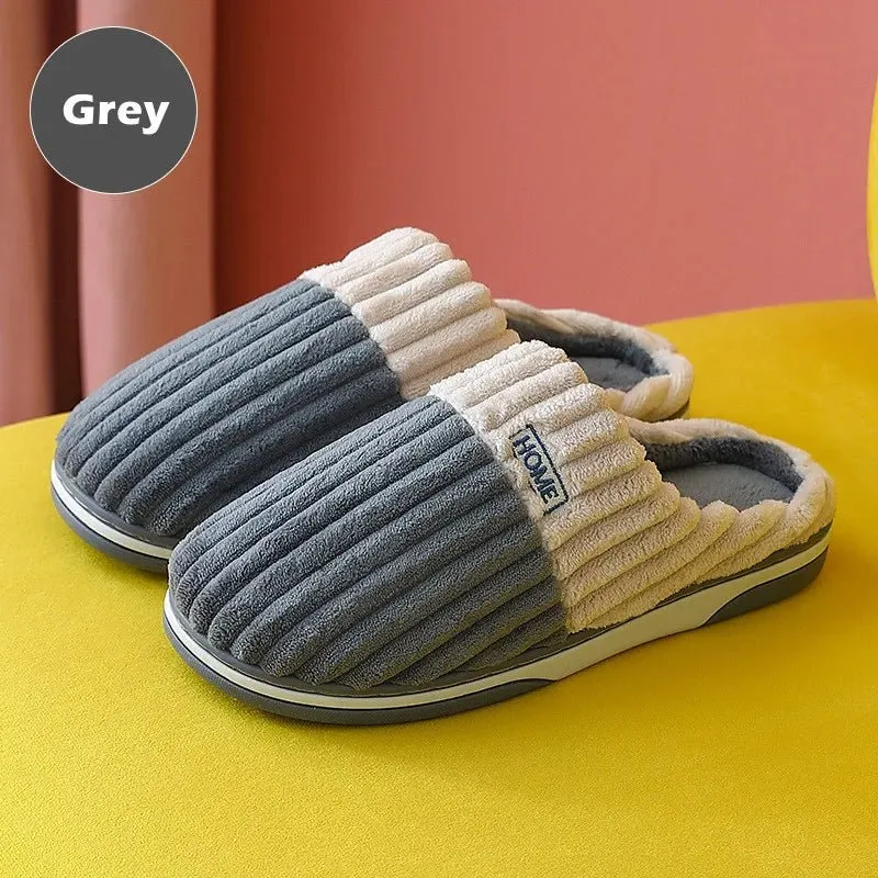 Pantofole calde e morbide per uomo e donna - Scarpe da interno antiscivolo in peluche per il massimo comfort