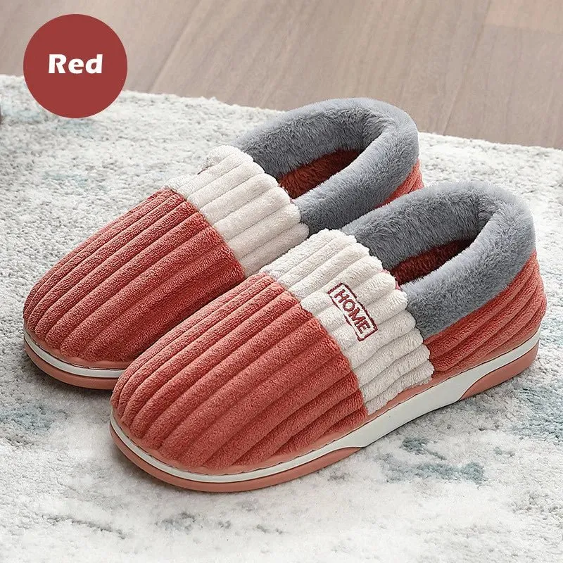 Pantofole calde e morbide per uomo e donna - Scarpe da interno antiscivolo in peluche per il massimo comfort