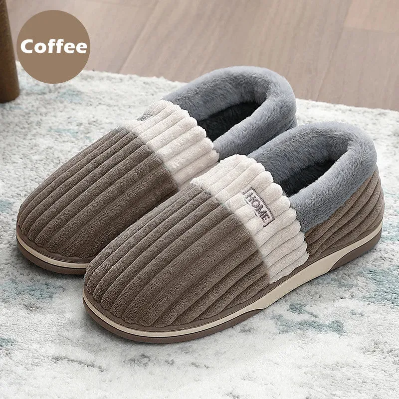 Pantofole calde e morbide per uomo e donna - Scarpe da interno antiscivolo in peluche per il massimo comfort