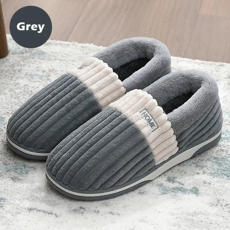 Pantofole calde e morbide per uomo e donna - Scarpe da interno antiscivolo in peluche per il massimo comfort