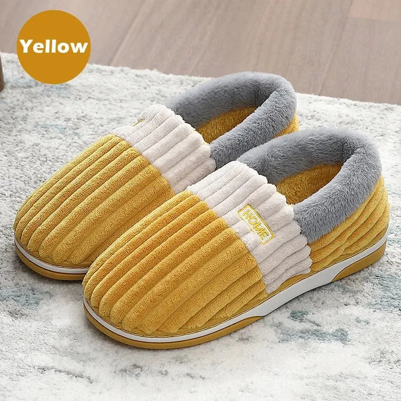 Pantofole calde e morbide per uomo e donna - Scarpe da interno antiscivolo in peluche per il massimo comfort