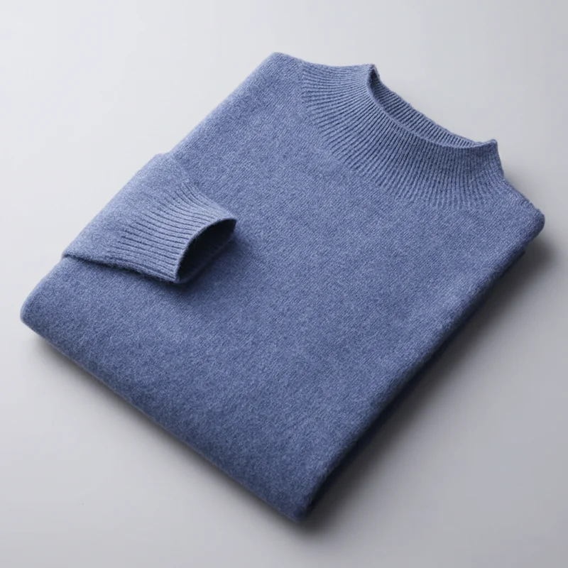 Maglione casual da uomo in lana: il capo ideale per le calde giornate autunnali e invernali.