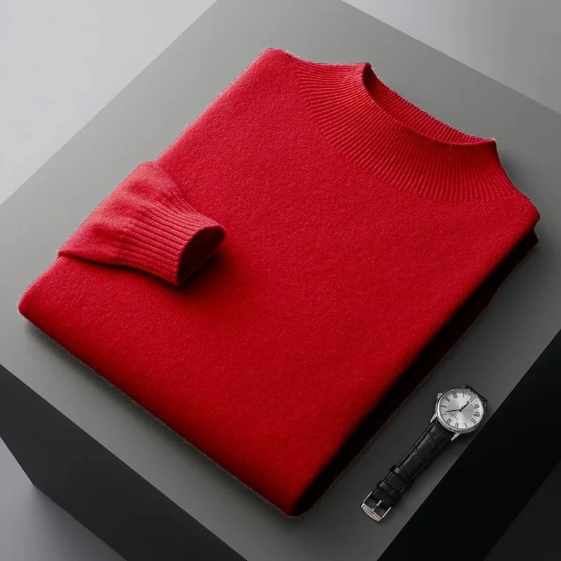 Maglione casual da uomo in lana: il capo ideale per le calde giornate autunnali e invernali.