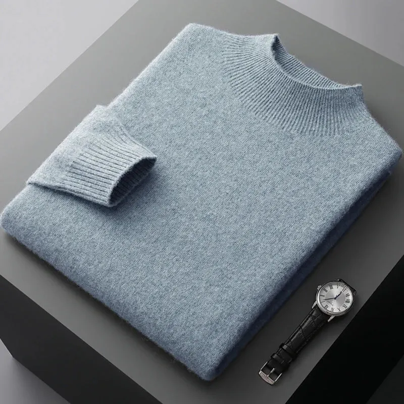 Maglione casual da uomo in lana: il capo ideale per le calde giornate autunnali e invernali.