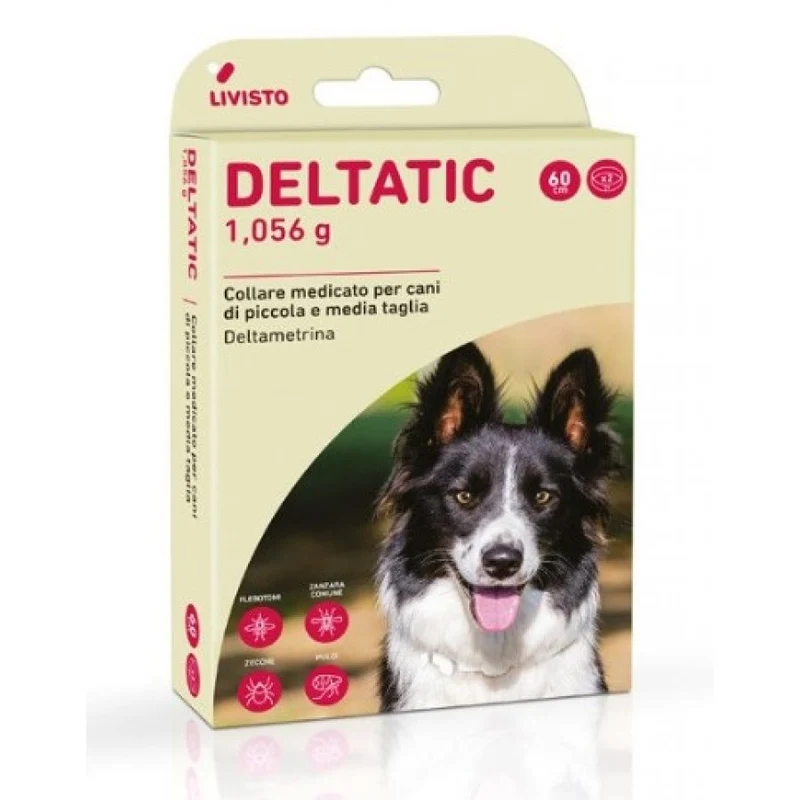 Deltatic - Collare anti zecche - confezione da 2 - varie misure