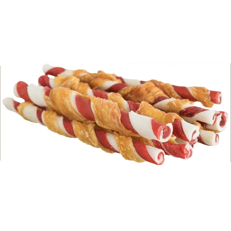 Trixie Denta Fun 10 pezzi Bastoncini di pollo gusto Barbecue 80 gr