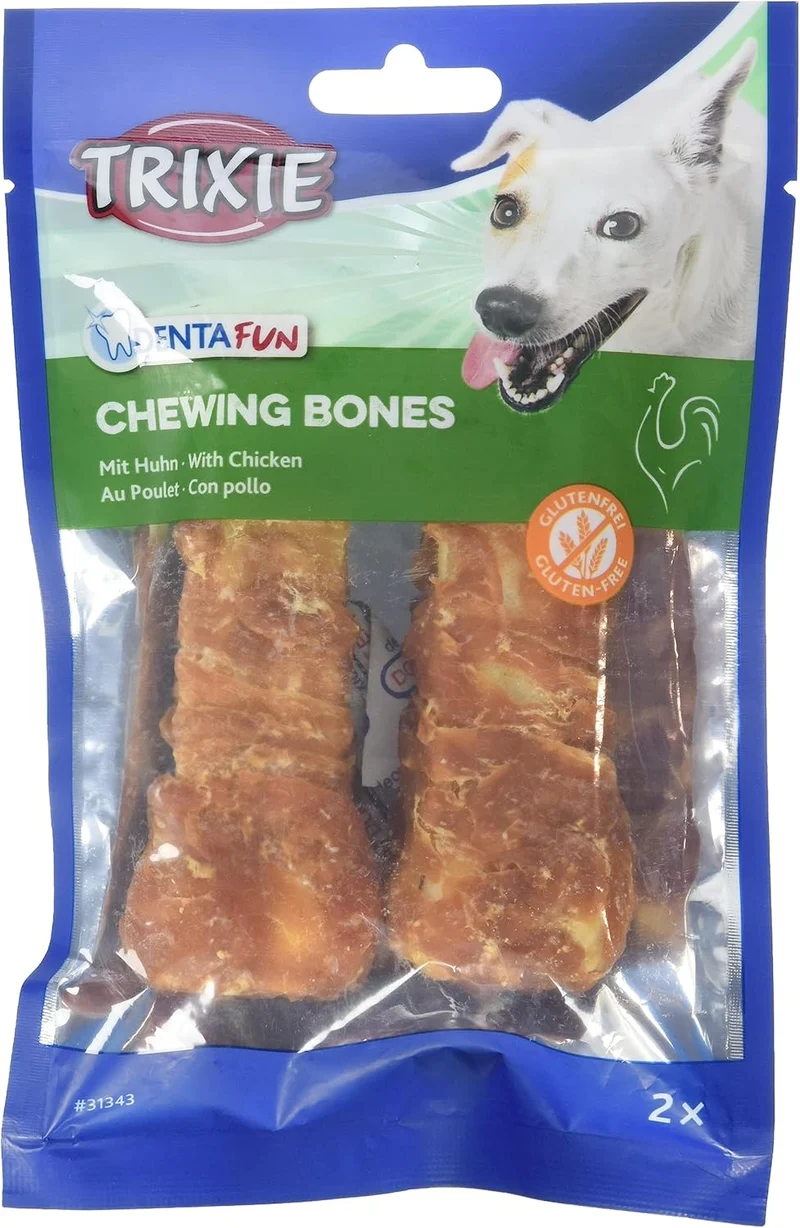 Trixie Dentafun 2 pezzi osso con pollo da masticare 11cm 60gr