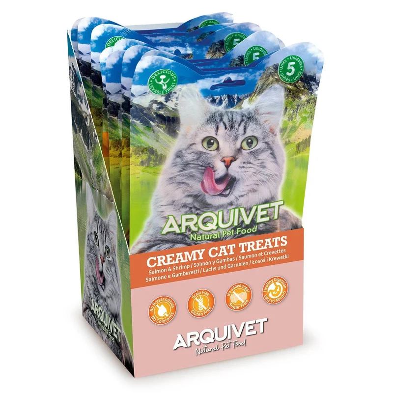 Snack cremoso de Salmón y gambas - Creamy Cat Treats