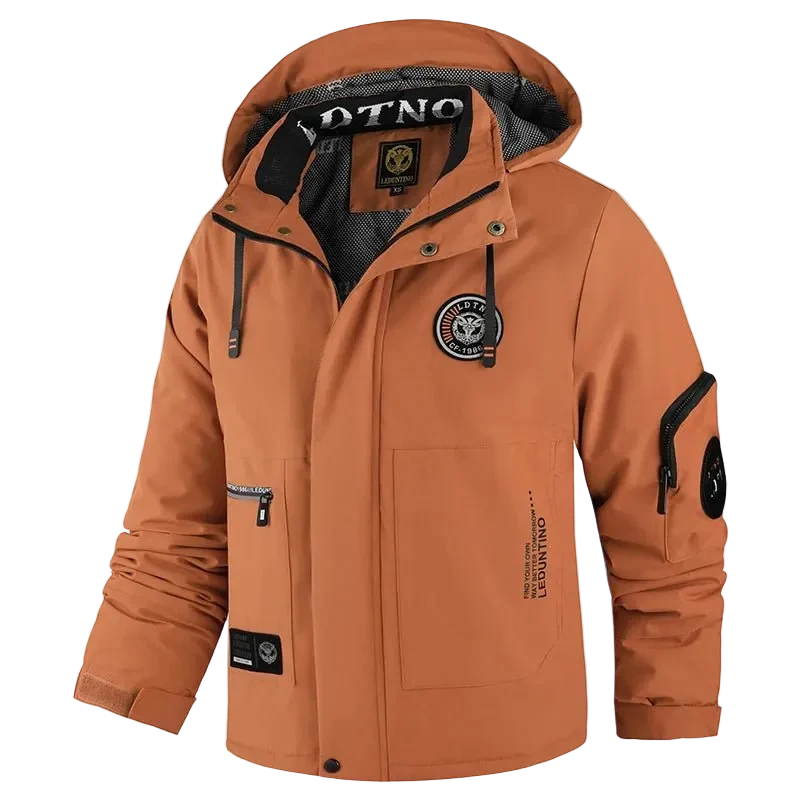 Giacca invernale impermeabile da uomo - Cappotto antivento con cappuccio per attività all'aperto, viaggi, arrampicata e trekking