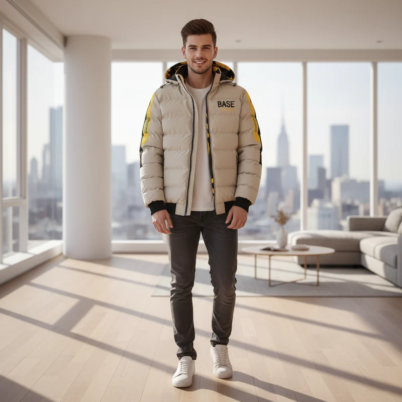 Giacca invernale da uomo antivento con cappuccio removibile - Parka caldo e spesso, casual ed elegante