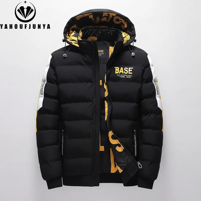 Giacca invernale da uomo antivento con cappuccio removibile - Parka caldo e spesso, casual ed elegante