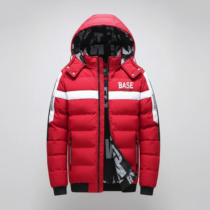 Giacca invernale da uomo antivento con cappuccio removibile - Parka caldo e spesso, casual ed elegante