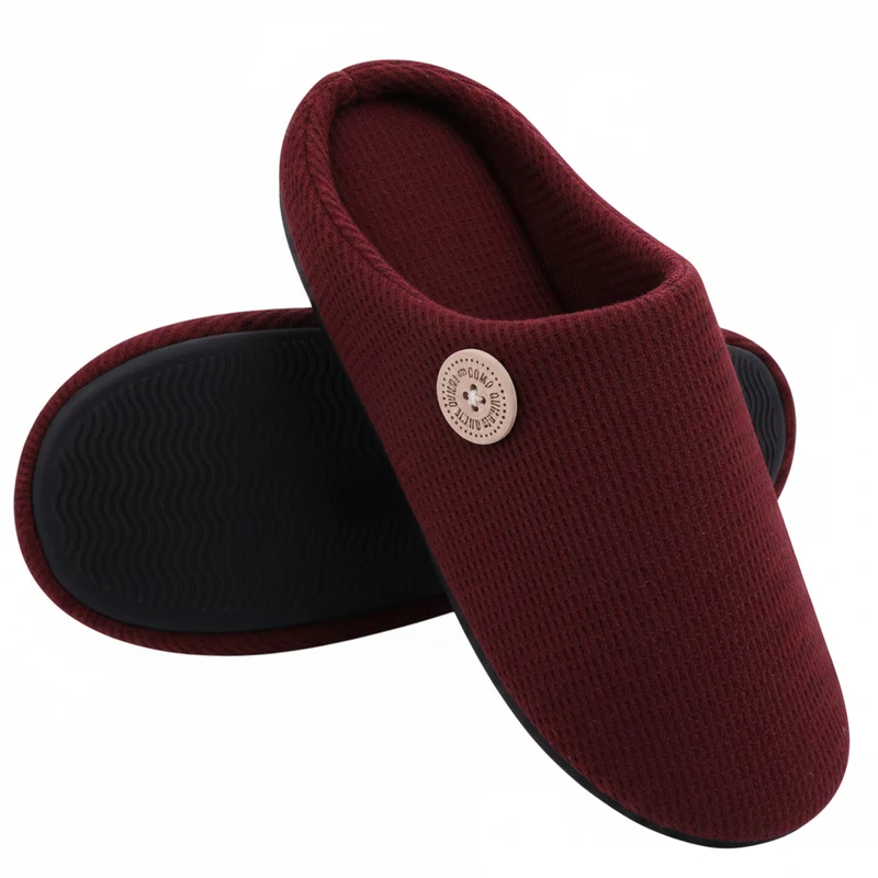 Pantofole invernali calde da donna in memory foam con suola antiscivolo