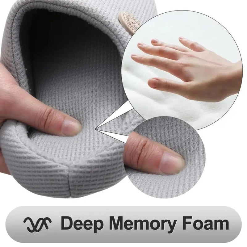 Pantofole invernali calde da donna in memory foam con suola antiscivolo