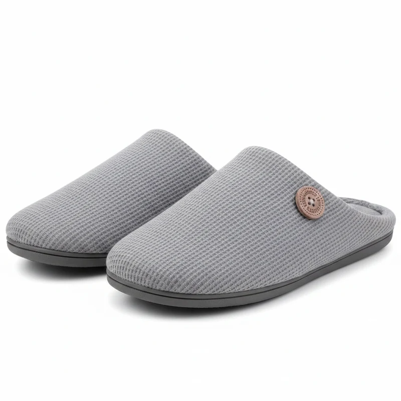 Pantofole invernali calde da donna in memory foam con suola antiscivolo