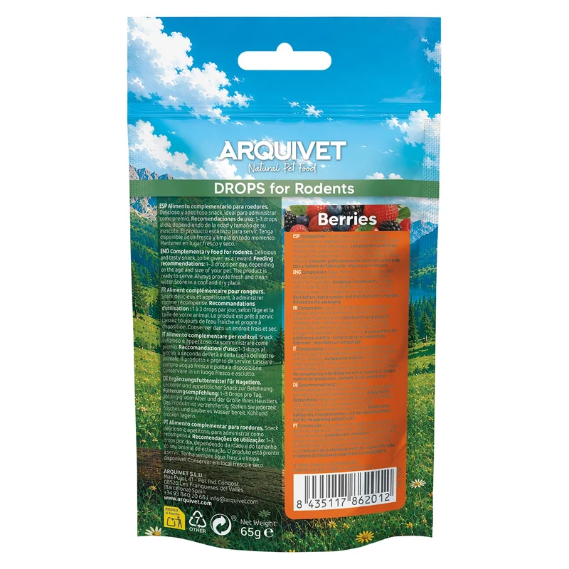 Drops de frutas del bosque 65 gr