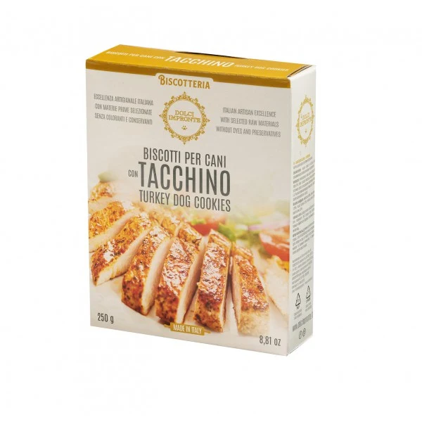 Dolci Impronte - Biscotti al Tacchino 250 gr