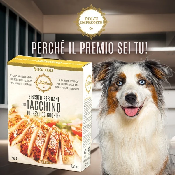 Dolci Impronte - Biscotti al Tacchino 250 gr
