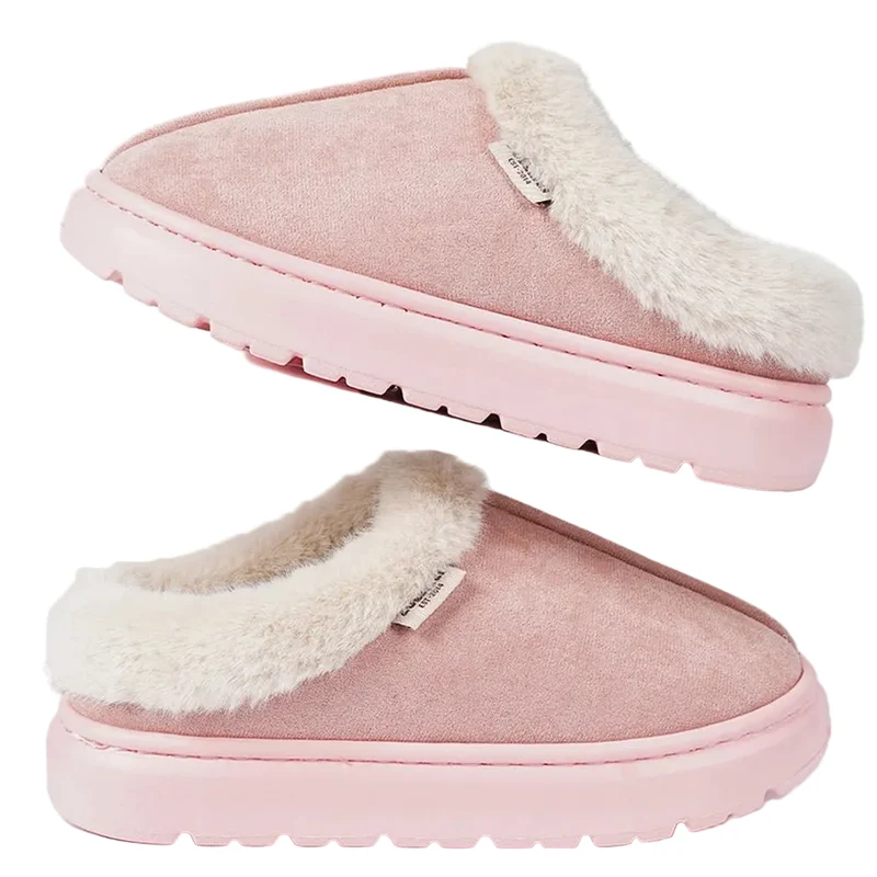 Comode ciabatte invernali da donna - Pantofole da casa in peluche di alta qualità