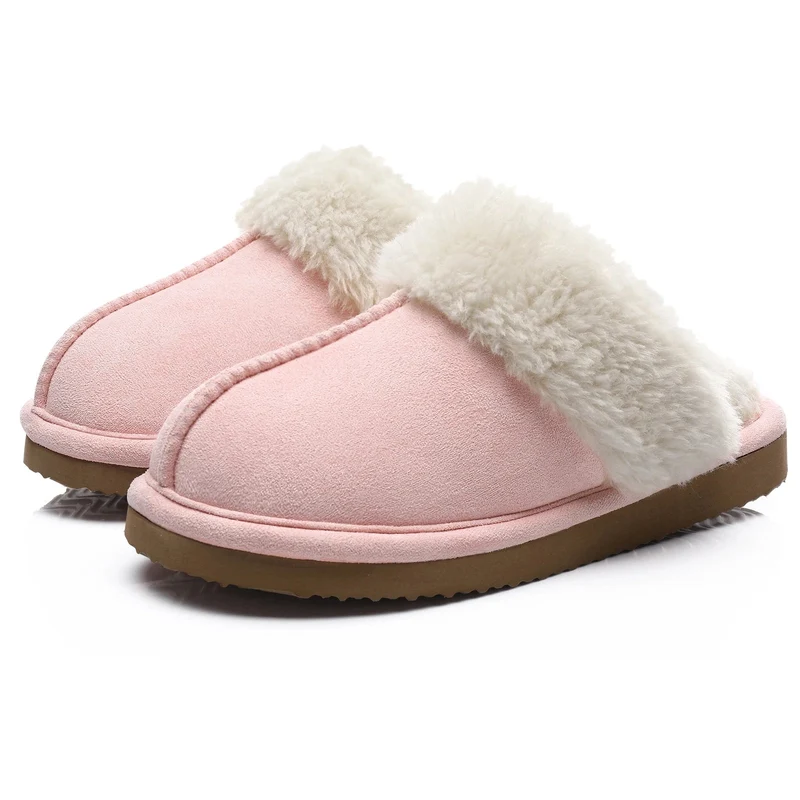 Calde pantofole invernali in pelliccia sintetica da donna - Comode ciabatte e sandali da interno in pelliccia sintetica