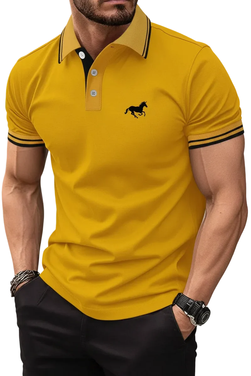 Polo classica da uomo - Maniche corte, top estivo S-3XL, casual con bottoni e risvolto