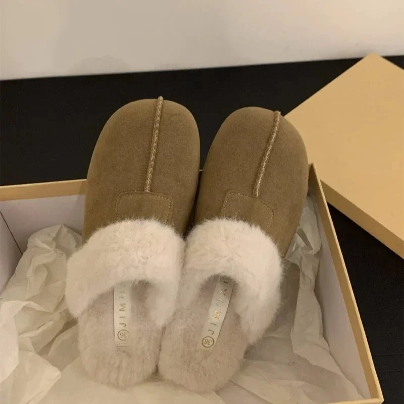 Pantofole da donna AJGS in pelle di pecora australiana, lana naturale, scarpe da casa in erba