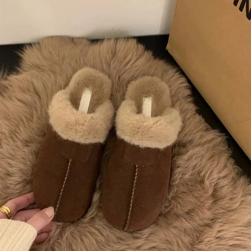 Pantofole da donna AJGS in pelle di pecora australiana, lana naturale, scarpe da casa in erba