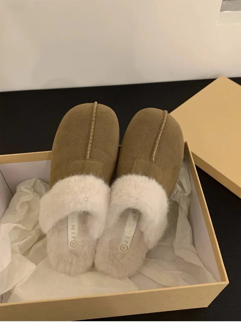 Pantofole da donna AJGS in pelle di pecora australiana, lana naturale, scarpe da casa in erba